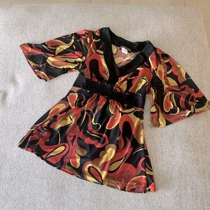 Retro Print Tunic Petite